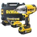 DeWalt DCF899P2 18v Cordless XR High Torque Brushless Impact Wrench 950Nm with 2 Li-ion Batteries 5ah