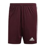 adidas Men's Squadra 21 Shorts, Team Maroon / White, XL