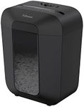 Fellowes Paper Shredder for Home Office Use - 9 Sheet Cross Cut Shredders Home Use - Shredder with 17L Bin & Safety Lock - Powershred LX50 - Shreds 31 Sheets in One Minute - High Security P4 - Black