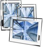 STARVAST 5" x 7" Photo Frames Glass Picture Frame Portrait Landscape Display for Family Office Table Decorations - 3 Pack