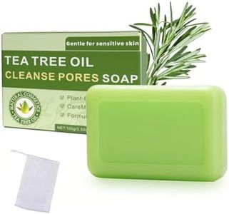 Antifungal Soap, Tea Tree Soap Bar for Face & Body – Relieves Discomfort & Irritation, Gentle Exfoliating Bar Soap for Men & Women (1pcs)