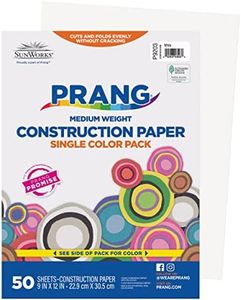 SunWorks Prang (Formerly) Construction Paper, White, 9" x 12", 50 Sheets