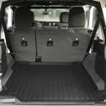 Premium Cargo Liner for Jeep Wrangler 2019-2024 Without subwoofer - 100% Protection - Custom Fit Car Trunk Mat - All-Season Black Cargo Mat - 3D Shaped Laser Measured Trunk Liners