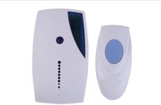 Vortex Z513E Dry Cell Operated Stylish hangable 36 Music Options Blue Light Blinking Notice Super Strong Penetration Adjustable Volume User Friendly White doorbell