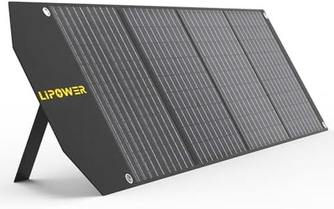 LIPOWER 100W Portable Solar Panel 18V for 300W/ 500W/ 1000W Power Generator, Foldable Solar Charger for PA300/ SOL500/ MARS-1000, with USB, Type-C PD Output, for Camping Van RV Power Outage