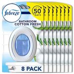 Febreze Bathroom Air Freshener, Odour Fighter, Cotton Fresh, 8 Count, Febreze Air Fresheners, Bathroom Freshener