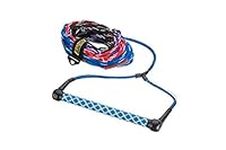 Seachoice 4-Section Wakeboard Rope, 75 Ft. Long, 15 In. Handle w/Textured EVA Grip