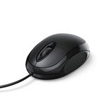 Hama MC-100 Optical 3-Button Mouse, Cabled, black