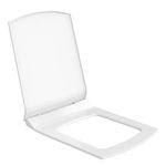 Plantex Polypropylene Soft Closing Toilet Seat/Western Toilet Seat/Toilet Seat/Commode Seat For Bathroom - Elongated Seat (Glossy White)