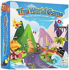 The World Game - Fun Geography Board Game - Educational Game for Kids & Adults - Cool Learning Gift Idea for Teenage Boys & Girls, 2-5 players