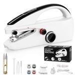 Handheld Sewing Machine, Portable Mini Sewing Machine for Beginners & Travel, Cordless Electric Handheld Seamer with 2 Speeds & 12pcs Accessory Kit, Compact Stitching Machine for DIY, Clothing, Fabric