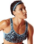 Champion Women's Shock Absorber S4490 Active Multi Sports Bra, Black Allover, 34J