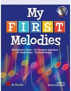 MY FIRST MELODIES 34 SONGS FOR TROMBONE BK/CD VERY EASY