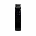 Yale YDM 4109 Roller Latch Smart Door Lock with Biometric, Pin, Mechanical Keys & App Enabled Access, Bluetooth & WiFi Optional, without Lever Handle, Color- Black