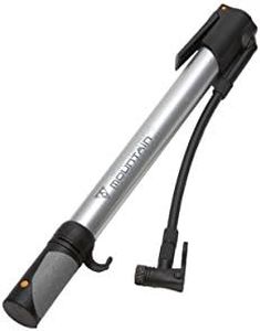 Topeak Mountain Morph Bike Pump , Silver, Black, 35 x 5.8 x 3 cm / 13.8” x 2.3” x 1.2”