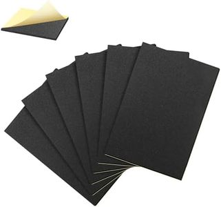 FIFIFO 6 Pcs Adhesive Foam Padding, Closed Cell Foam Sheet 12in X 8in X 1/8in, Anti-Slip Neoprene Rubber Pad,1/8" Thick Sticky Foam, Soundproof and Anti Vibration