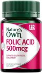 Nature's Own Folic Acid 500mg