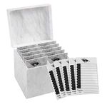 Amber Lash Acrylic Storage Box Organizer Eyelash Extension Glue Lash Pallet Holders 10 Layers Grafting Eyelash Extension Tool (Faux Marble)