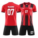 LAIFU Personalised Football Shirts Kit for Adult Kid Custom Football Jersey for Team