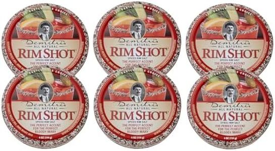 Demitri's RimShot Bloody Mary Rim Salt – Made With Hawaiian Sea Salt & Smoked Spices - Salt Rimmer for Cocktails - Bloody Mary Salt - Perfect For Brunch Drinks - 4oz Tin (Pack of 6)