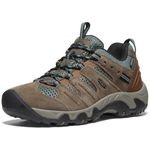 KEEN Women's Headout Waterproof Hiking Shoes, Shitake/Dark Forest, 5 UK