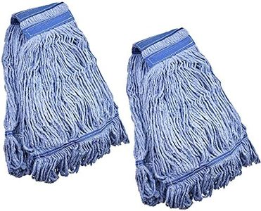 Mop Head Replacement Commercial Heavy Duty String Blue Wet Mop Heads for 3 Typs Commercial Mop Handle(2,Large)