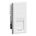 RJ45 Outlet Module 25 mm x 50 mm in White