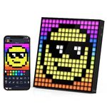 Divoom Pixoo-16 Pixel Art WiFi 16x16 LED Light Sign Digital Frame for Decoration Display,Smart Clock Lights Decorative with APP Control for Kids Gaming Room Bar Bedroom Home Wall Desk Gift