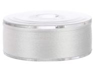 36 Pack - CleverDelights White Prewound Bobbins - Size M - Plastic Sided - 1" x 7/16"