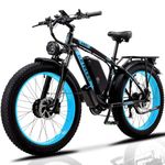 2000W Electric Bike for Adults ebike 35MPH Electric Bicycle AWD Dual Motor Electric Mountain Bike 26" Fat Tire Ebike with 48V 23AH Removable Battery, All Terrain Hydraulic Disc Brake Electric Bike