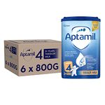 Aptamil 4 Toddler Baby Milk Powder Formula, 2-3 Years, 800g (Pack of 6)