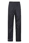 Mountain Warehouse Pakka Mens Waterproof Rain Over Pants - Breathable Black Medium