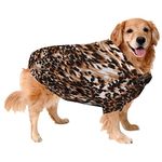 Sage Square Crazy Printed Dog Shirt, Trending Dog Shirt, Ultra Soft & Light Weight, Comfortable & Breathable Dog Apparel, Trendy Outfit (Medium - 16 inch) (Leopard Print)