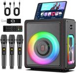Karaoke Machine with 3 Wireless Mic