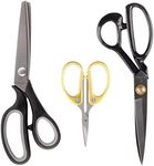 Sewing Scissors Set w/ Pinking Shear Embroidery Shear & Fabric Shear - 1 Set - BambooMN