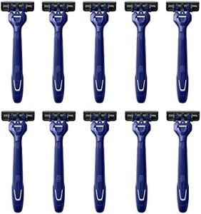 Harry's Men's Disposable Razors, 3-Blade Razors with Lubricating Strip and Pivoting Head, 10 count