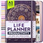 Life Planner - Undated Deluxe Weekly, Monthly Planner, a 12 Month Journey to Increase Productivity | Life Organizer, Gratitude Journal, Agenda Planner, To Do List, Gift Box & Stickers - Start Anytime