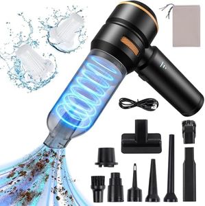 Handstaubsauger Akku Kabellos - 20000pa Auto staubsauger Stark, Mini Staubsauger FüR Auto, Pc, Haus,KüChe,Ritzen Und Ecken,Vacuum Cleaner High Power,Kann Als Aufblasbare Pumpe Verwendet Werden,6000mAh