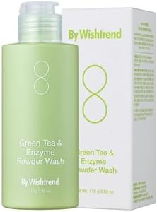 BY WISHTREND Green Tea & Enzyme Powder Face Wash, All-in-one, Hydrating daily facial cleanser and Gentle exfoliator for pores and blackheads (3.88 Ounce (Pack of 1))