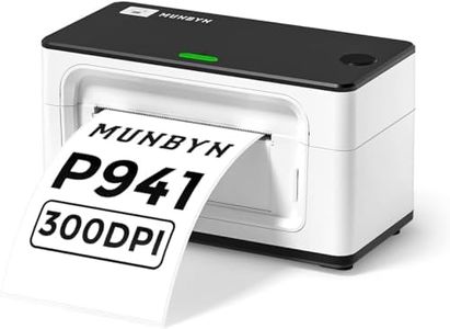 MUNBYN Thermal Label Printer 300DPI, 4x6 inch USB Shipping Label Printer for Shipping Packages, Thermal Printer for Shipping Labels with USPS Shopify, One-Click Setup for Windows Mac(Not Bluetooth)