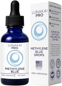 Lunakai PRO USA Made Methylene Blue Pharmaceutical Grade – 99.99% Pure USP Grade 1% Methylene Blue Drops for Humans – Cognitive & Focus Support Supplement