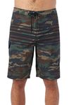 O'NEILL Men's 21 Inch Hyperfreak Divergent Boardshorts - Quick Dry Swim Trunks for Men with Fixed Waist and Quick Dry Fabric, Camo, 38