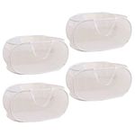 Rubruan 4 Pcs Popup Mesh Laundry Hamper Collapsible Mesh Laundry Basket Folding Clothes Basket