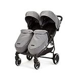 Ickle Bubba Venus Max Double Stroller (Space Grey with Black Handles)