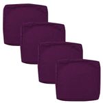 SK Studio Patio Cushion Covers Replacement, 4 Pack Waterproof Outdoor Furniture Seat Cushion Slipcover with Zipper for Garden and Backyard, Purple