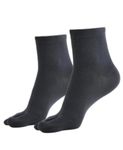 Jockey 7487 Women's Compact Cotton Stretch Toe Socks with Stay Fresh Treatment_Black_FREE SIZE