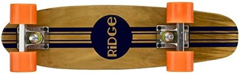 Complete 55cm Maple Wooden Retro 22” Mini Cruiser Board by Ridge Skateboards