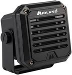 Midland- SPK200 Heavy-Duty 20W Amplified External Speaker - AI Noise Cancellation 180 Degrees Swivel Base for CB and MXT Radios 8-OHM Sound System 3.5mm Audio Plug - Waterproof Design