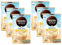 NESCAFÉ Gold Iced Vanilla Instant Coffee, 7 Sachets, (Pack of 6, Total 42 Sachets)