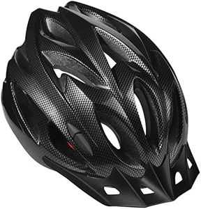 Zacro Adult Bike Helmet Lightweight for Men Women Comfort with Pads&Visor, Certified Bicycle Helmet for Adults Youth Mountain Road Biker (Black, Universal X-Large (58-65 cm))